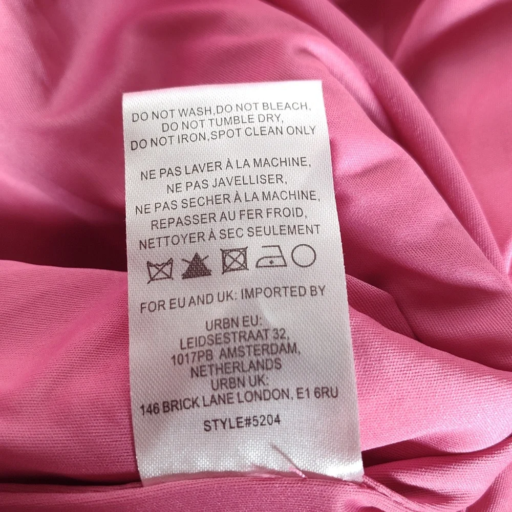 Anthropologie Hutch pink vegan faux leather‎ blazer jacket XL